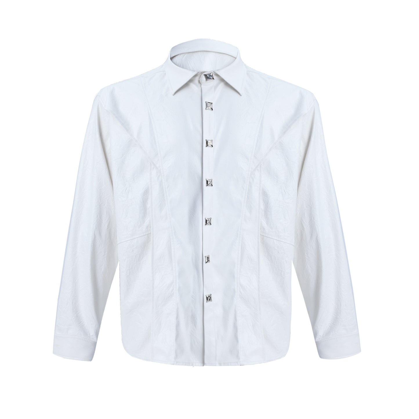 Design Sense Padded Shoulder Long Sleeve Shirt Advanced Leather