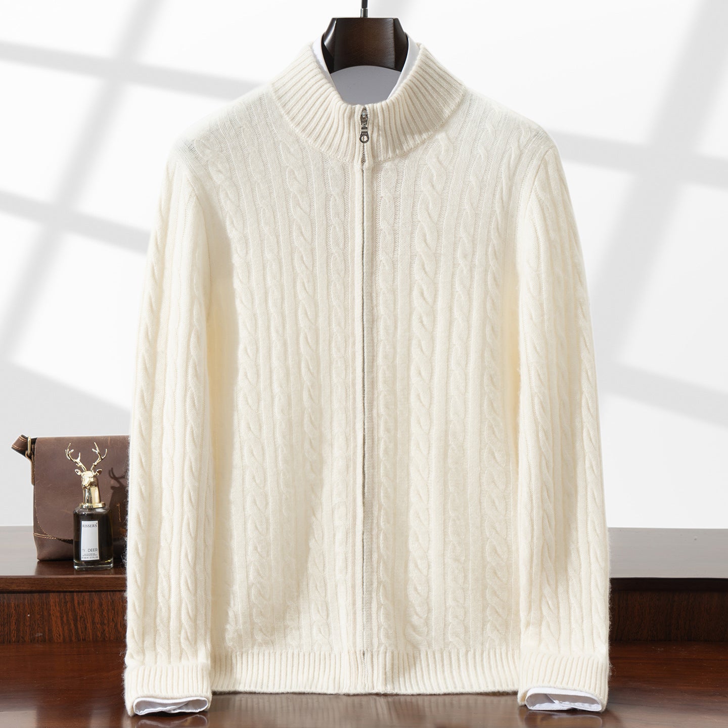 Men's Solid Color Casual Business Sweater