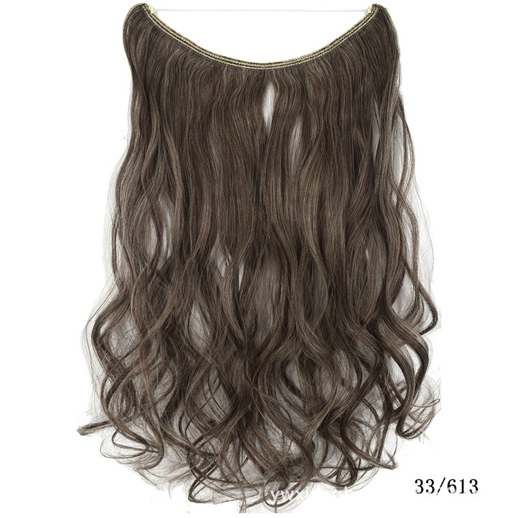 Women's One-piece Seamless Hair Extension Wig Set