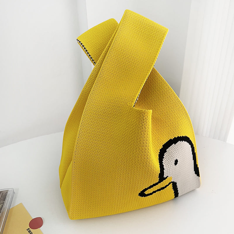 Fashion Outgoing Handbag Korean Woven Tote Bag