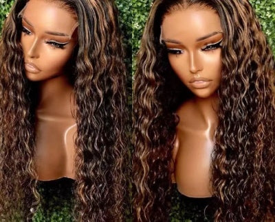 Female Solid Color Wave Roll Front Lace Wig