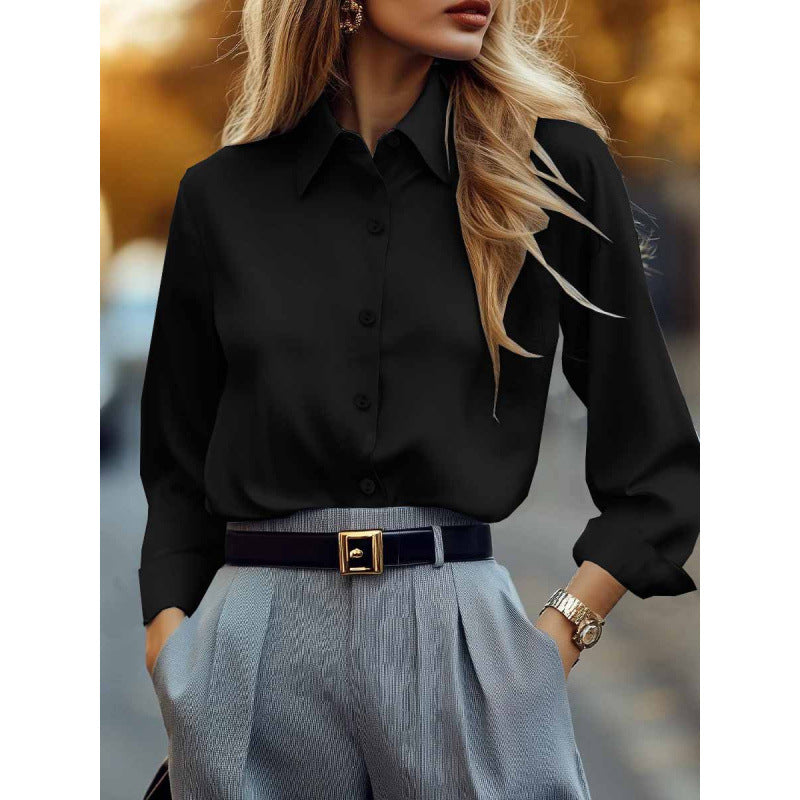 Springautumn Long-sleeve Western-style Womens Shirt