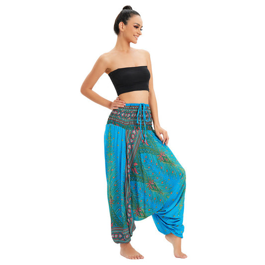 Bohemian Big Crotch Pants One-piece Ethnic Group
