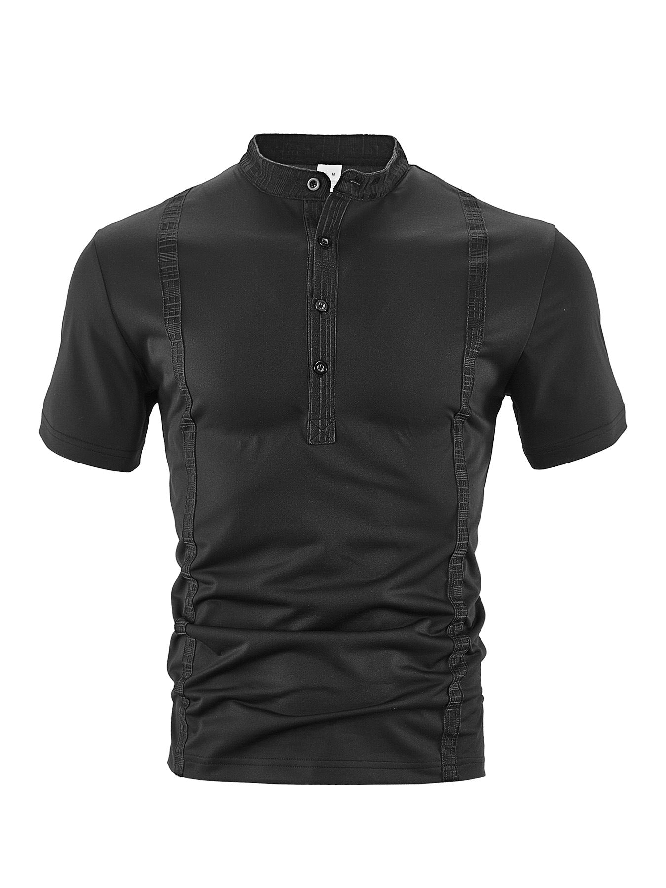 Casual Pearl Cotton Twill Short-sleeved Polo Shirt