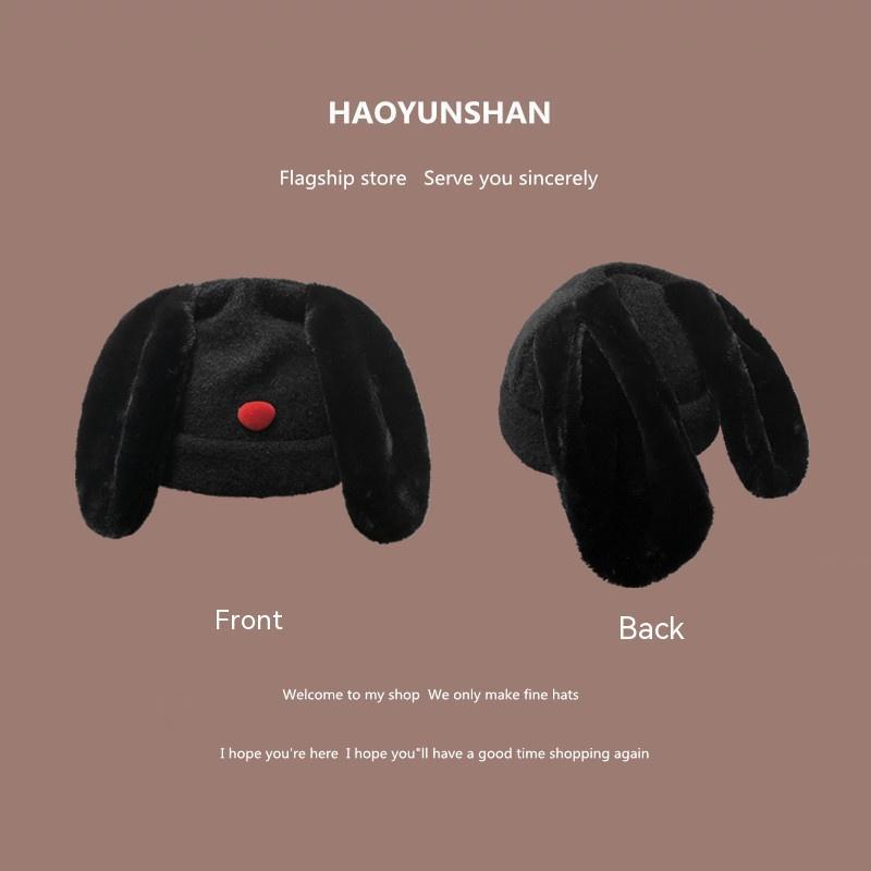 Cute Drape Rabbit Ears Woolen Cap Children