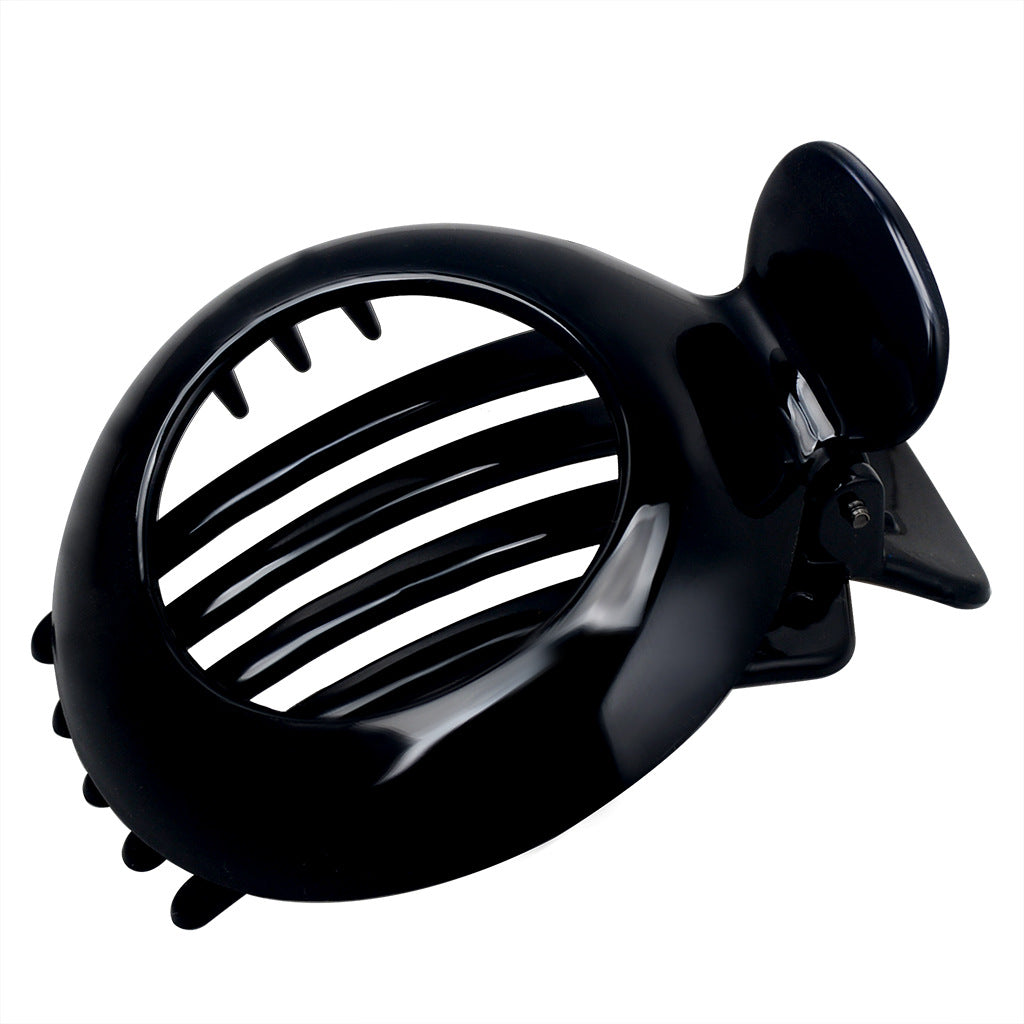 European And American Stylish Round Hollow Hair Plug Barrettes
