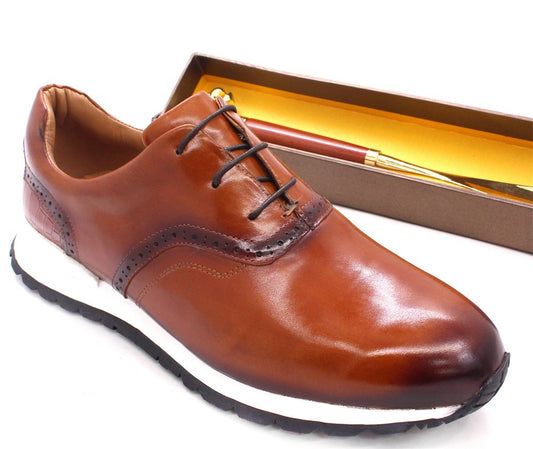 Breathable And Non Slip Leather Men Shoes