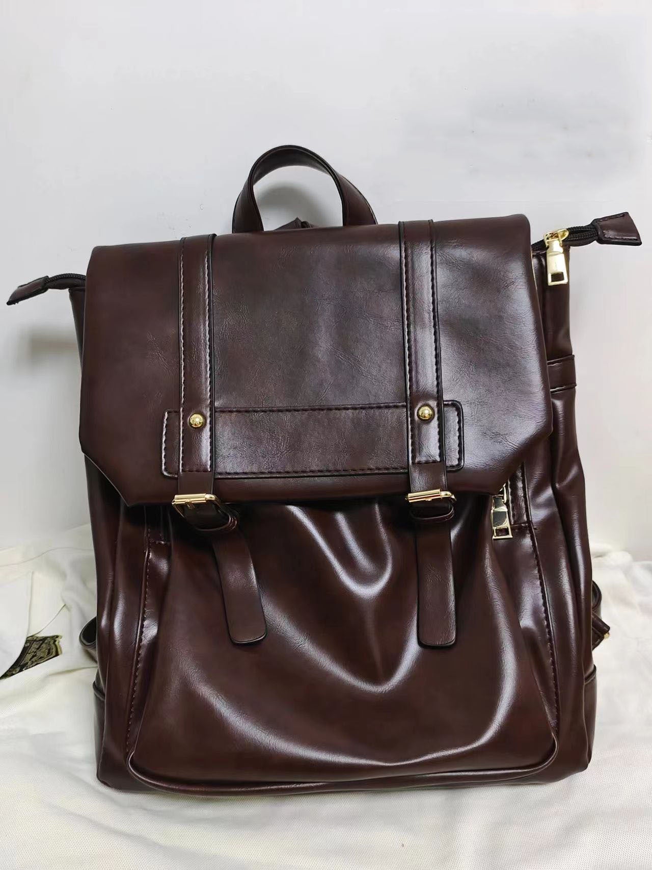Retro Soft Leather Women's Bag Casual Cambridge Satchel