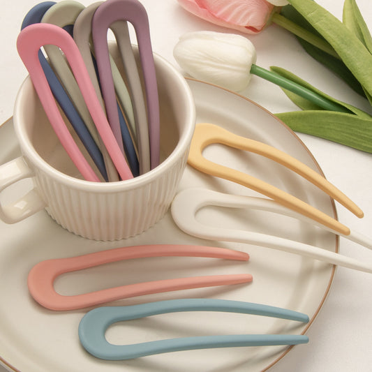 Girly Candy Color U-shaped Hairpin