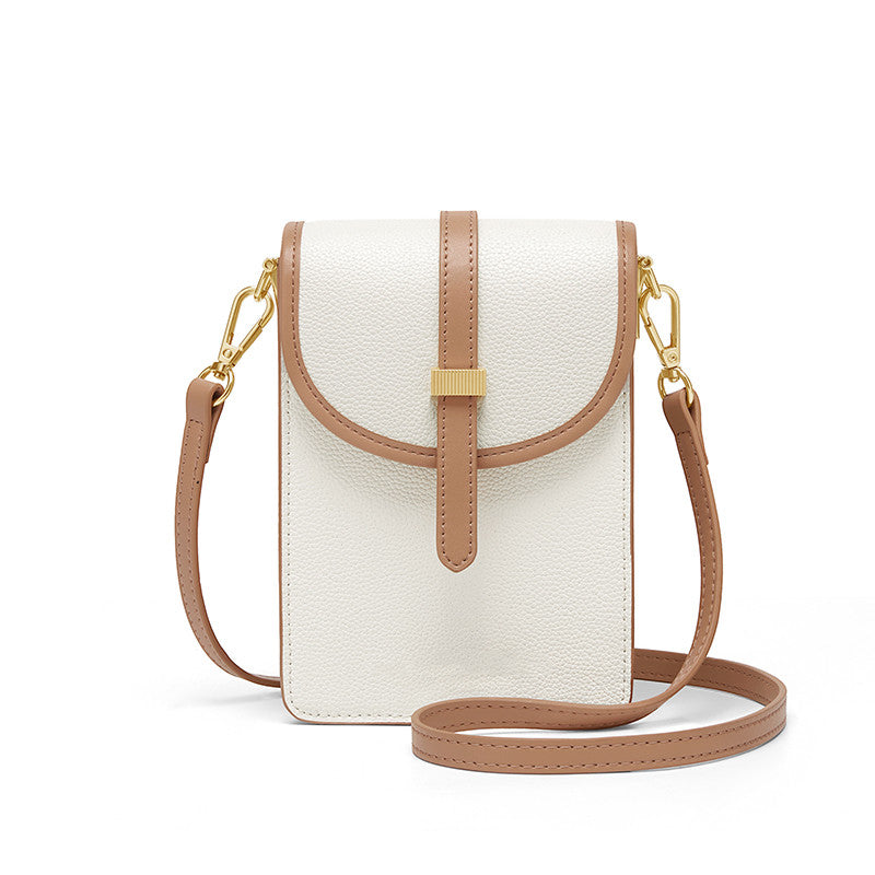 Women's Fashion Leather Simple Single Shoulder Crossbody Bag