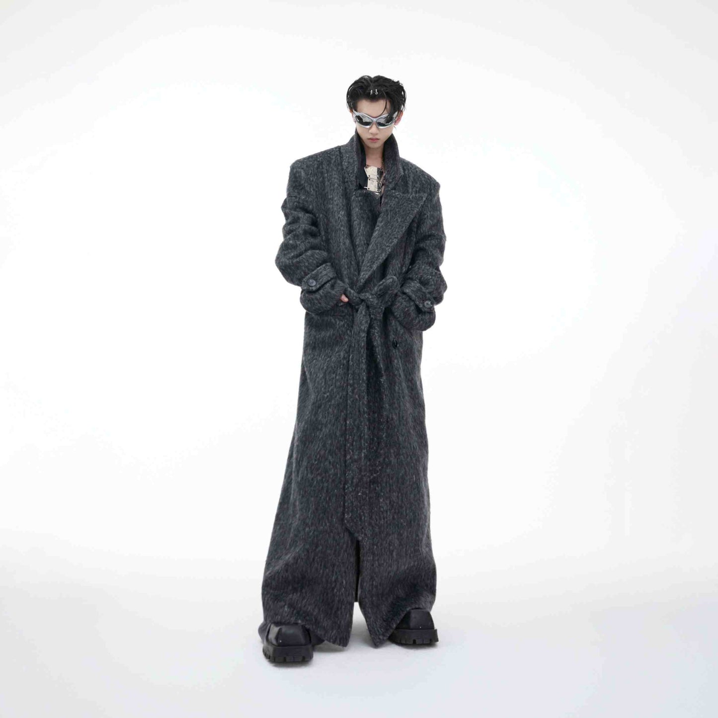 Loose Tied Waist-tight Long Trench Coat