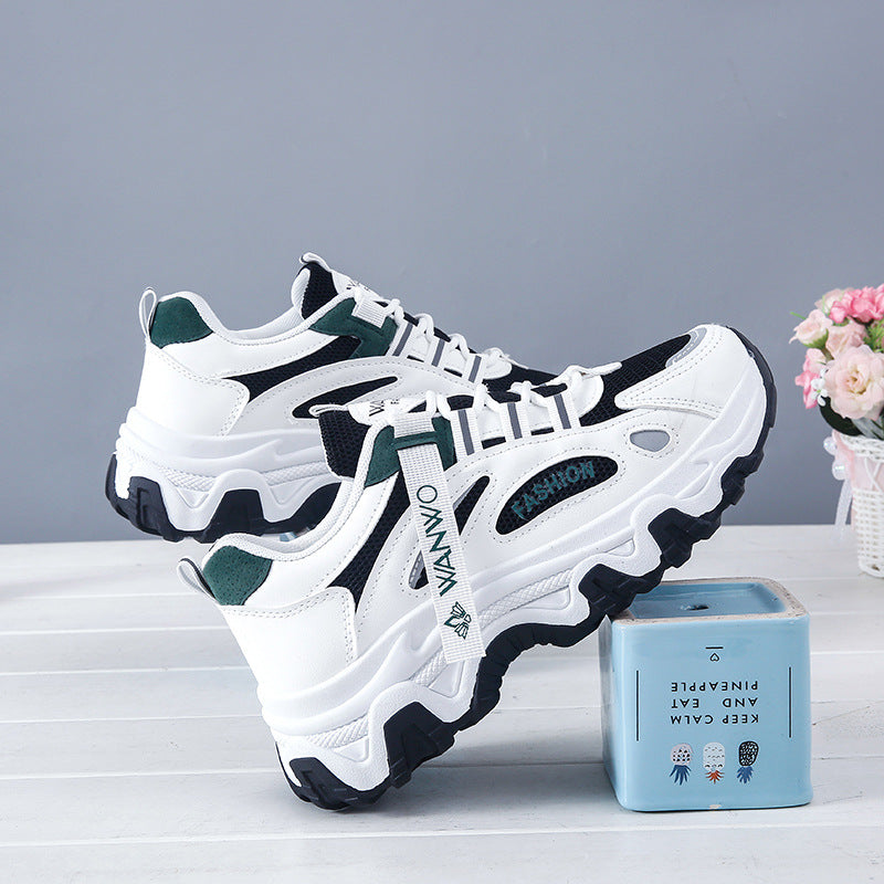 New Mesh Surface Clunky Sneakers Soft Sole Sneakers