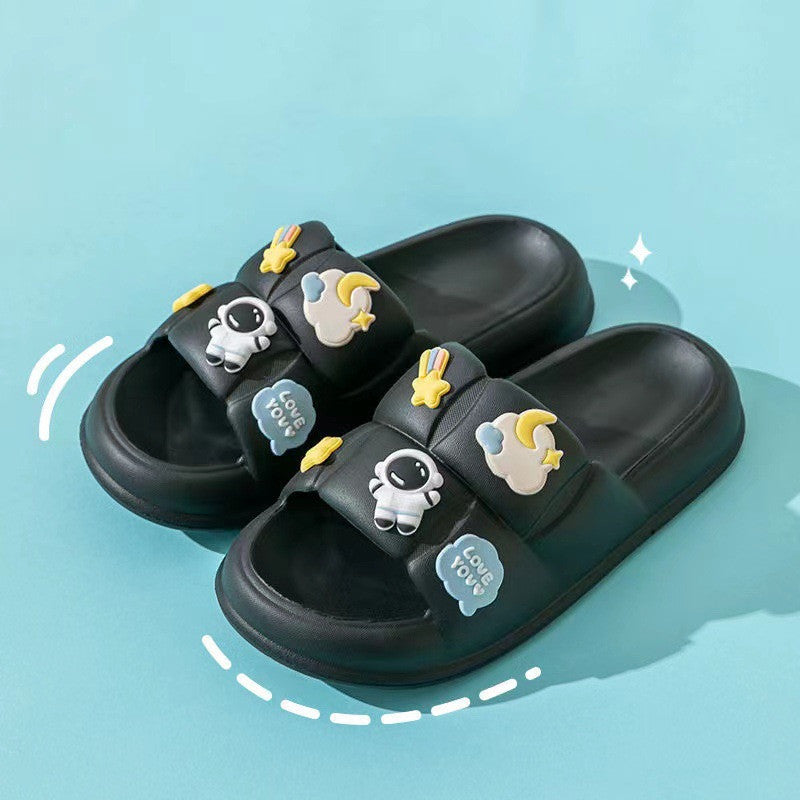 Astronaut Cartoon Slippers Stepping On Shit