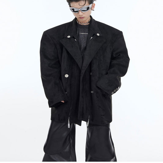 Metal Embellished Jacket Multiple Wear Suit Jacket