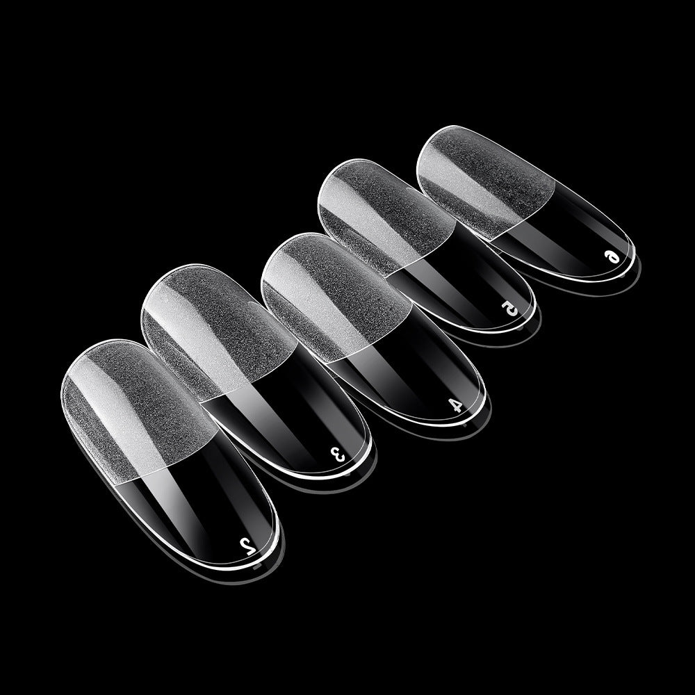High Quality Transparent Seamless Square Long Ballet Frosted Fake Nails