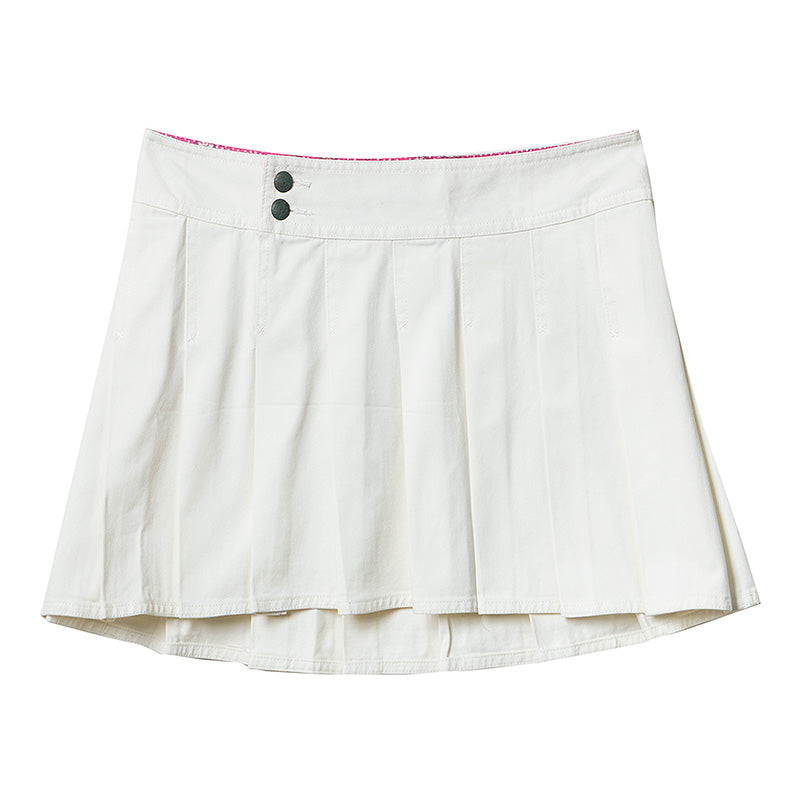 Oxygen American Retro Hot Girl Pleated Short Skirt