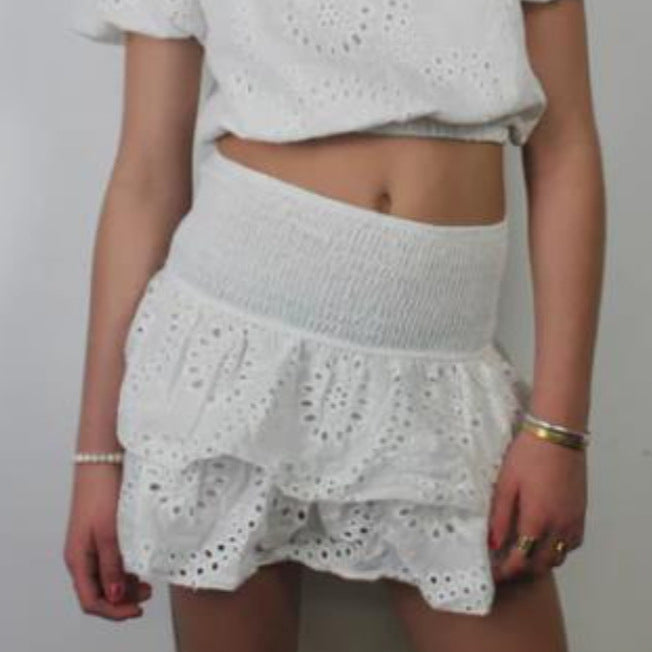 Women's Skirt Pleated Ruffle Print