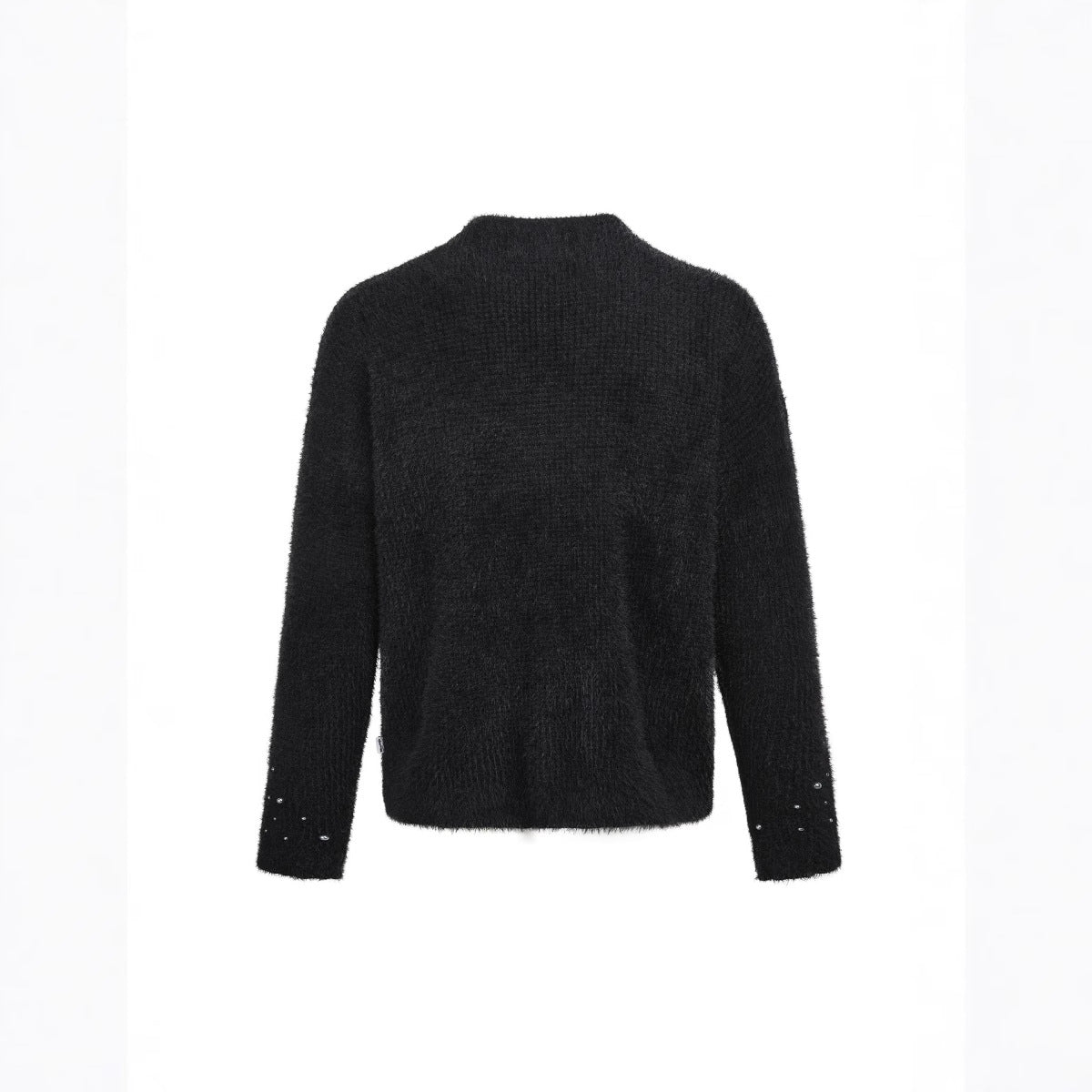 Spider Brooch Mink-like Pullover Sweater