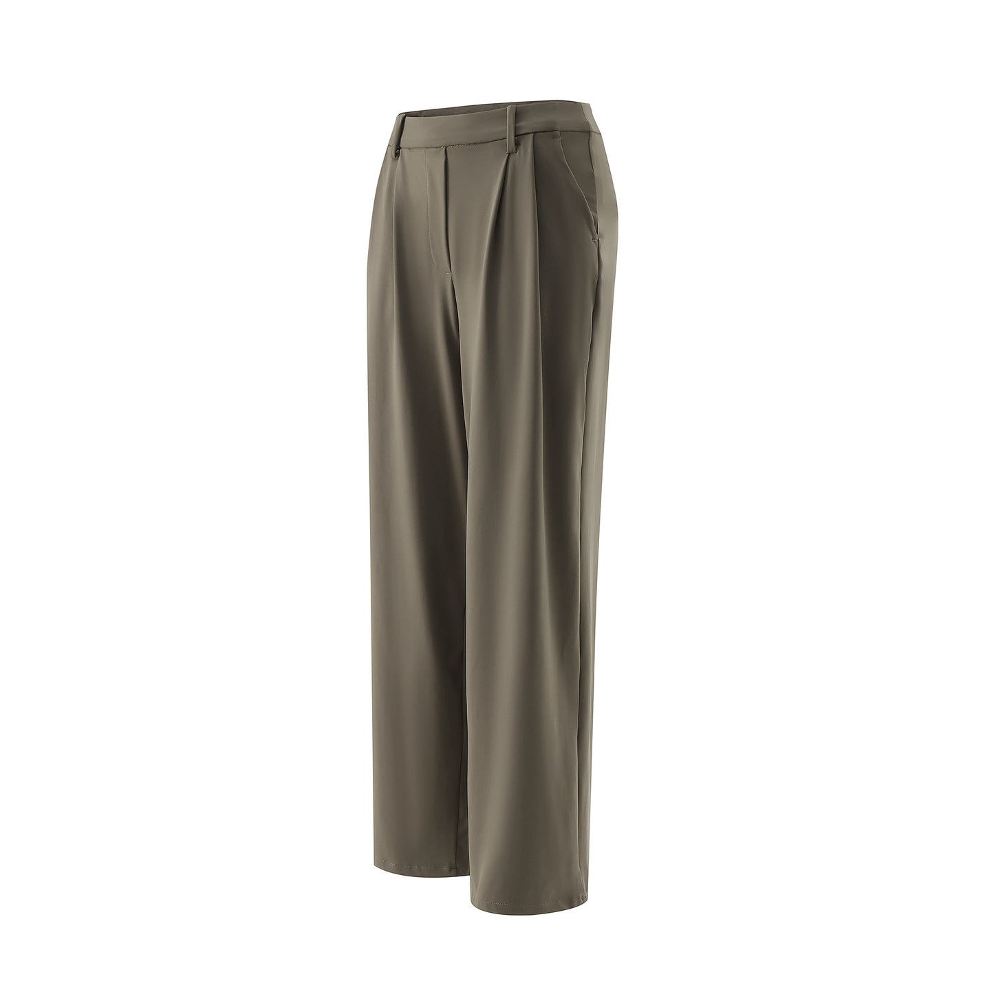 High Waist Drooping Loose Sports Straight Pants Commute Leisure Suit Pants