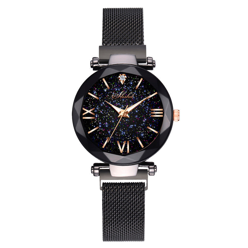 Starry Quartz Watch Lazy Magnet Strap