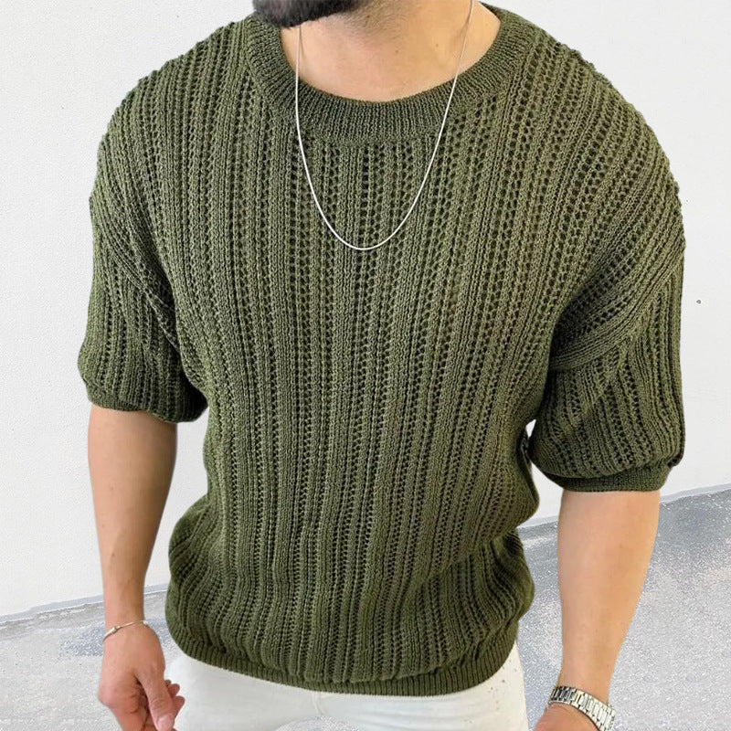 Men's European And American Slim Fit Thin Sweater