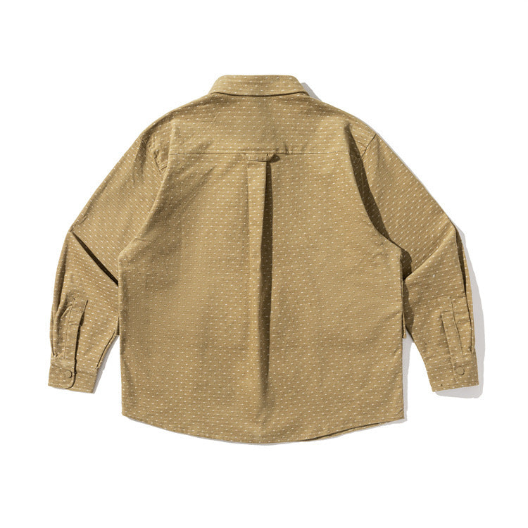 Vintage Shirt Men's Long-sleeved Shirt Casual Loose Coat