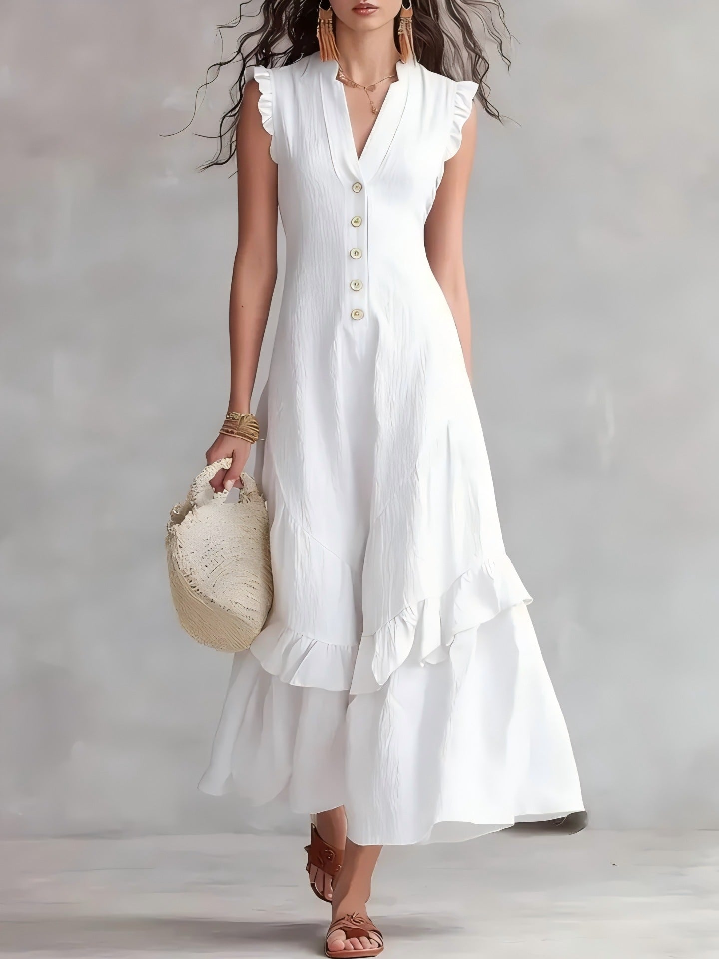 Elegant And Sophisticated Sleeveless Womens Dress