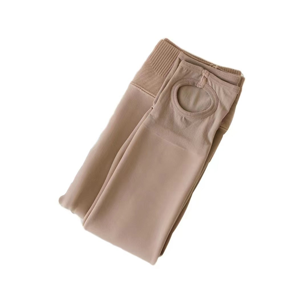 Hip Lifting Plus Velvet Thickened Natural Skin Color Leggings