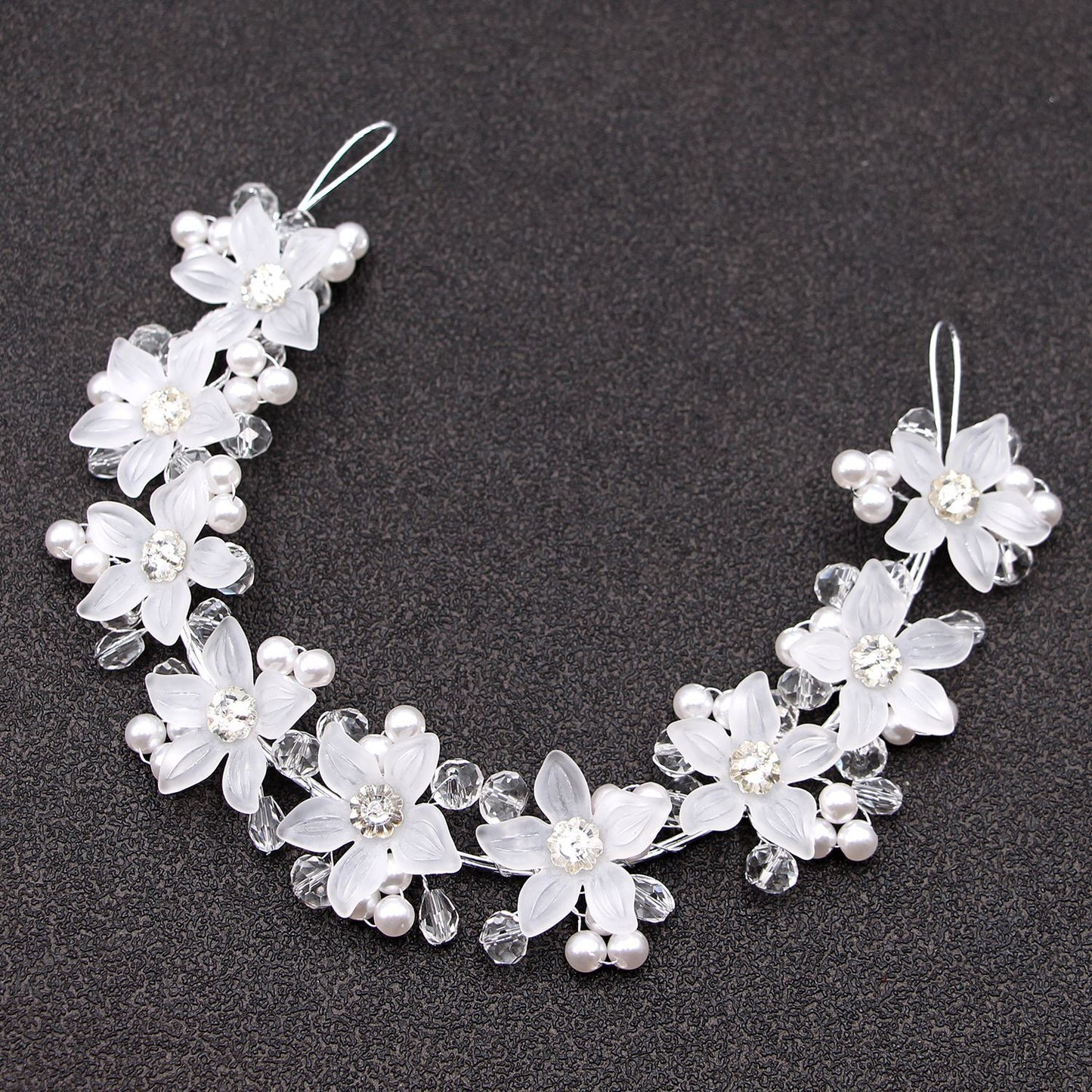 Bridal Wedding Pearl Band Diamond Hair Band