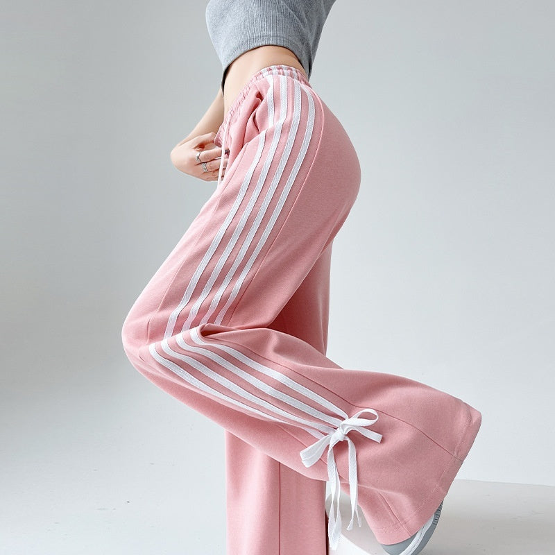 Bow-knot Sweatpants For Women High-waisted And Versatile