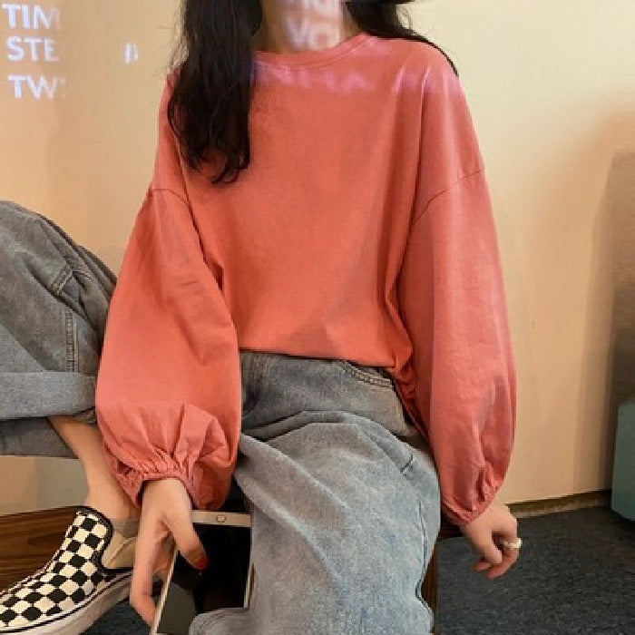 Studerende Slankende Sweater Lanterneærme