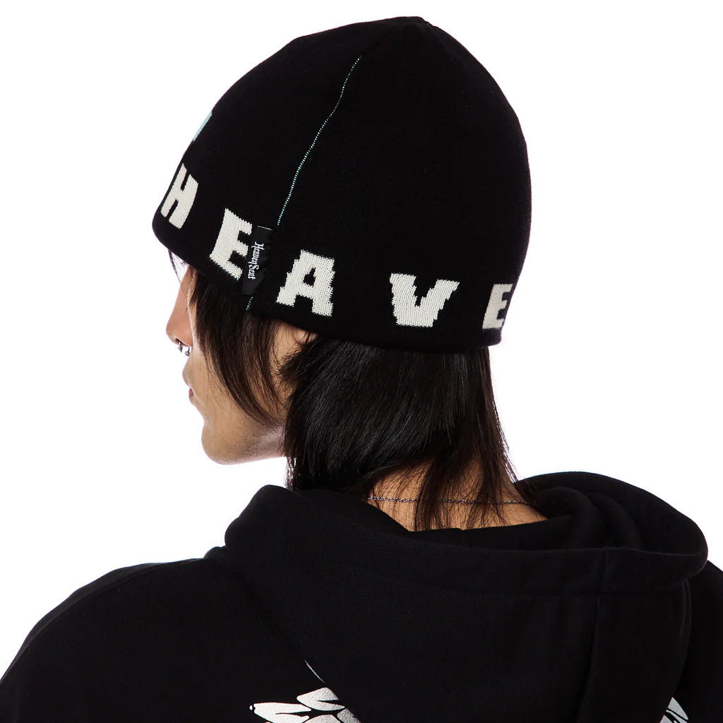 Harajuku Cross Pattern Jacquard Knitted Pullover Hat