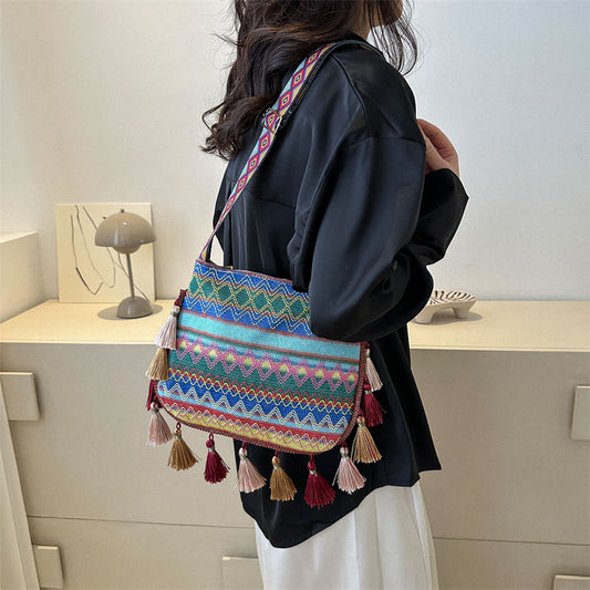 Retro Crossbodytaske Dame Mode Enkel Skuldertaske