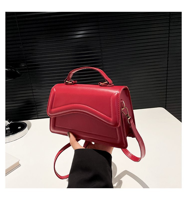 Small Square Women's Fashion Shoulder Solid Color Tote Crossbody