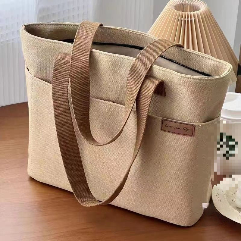 Shoulder Bag Large Capacity Book Holding Student Class Commuting