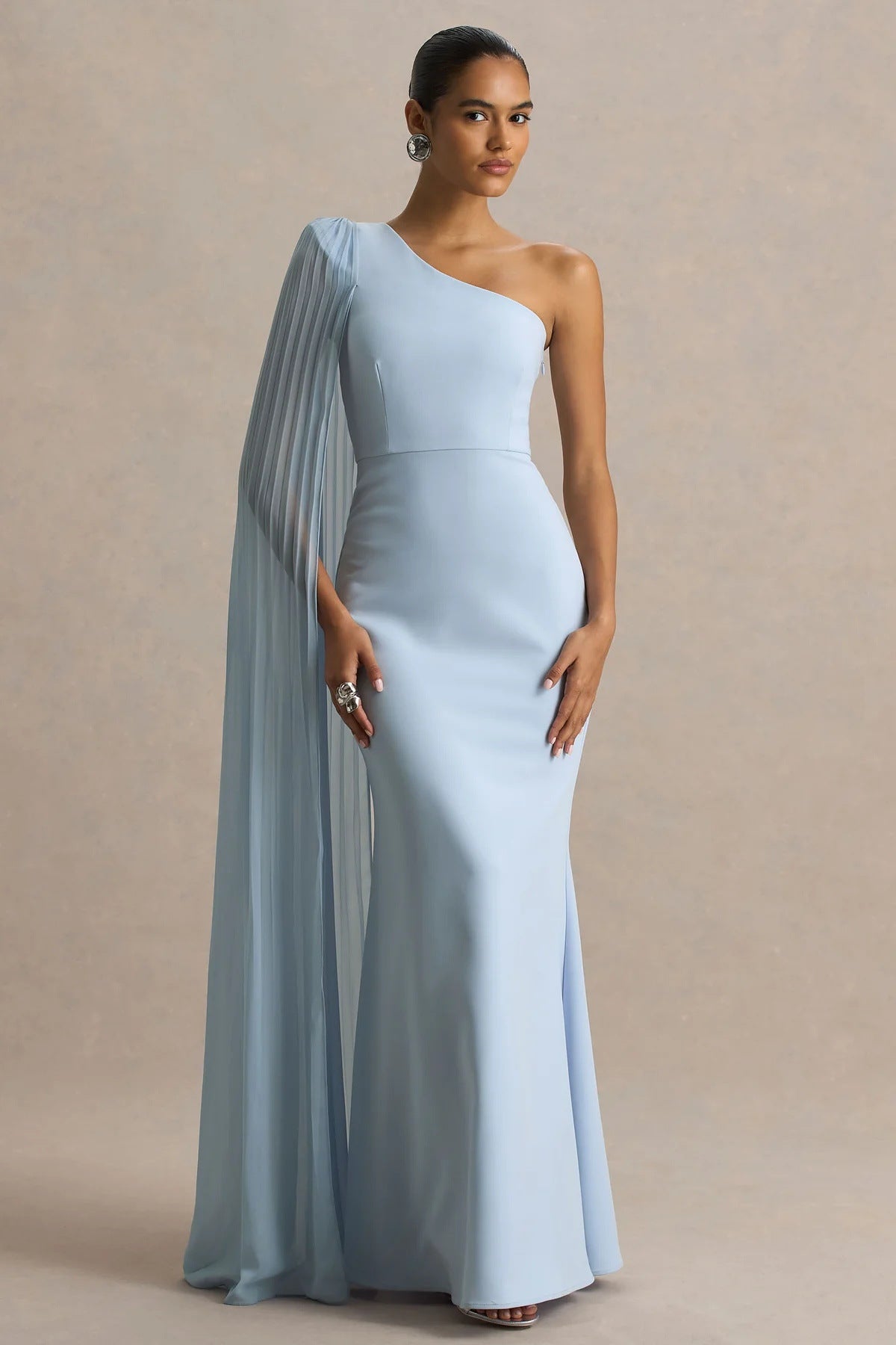 Draped Off The Shoulder Long Dress For Women