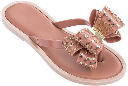Brazilian Jelly Shoes Women's Bow Soft Bottom Flip-flops