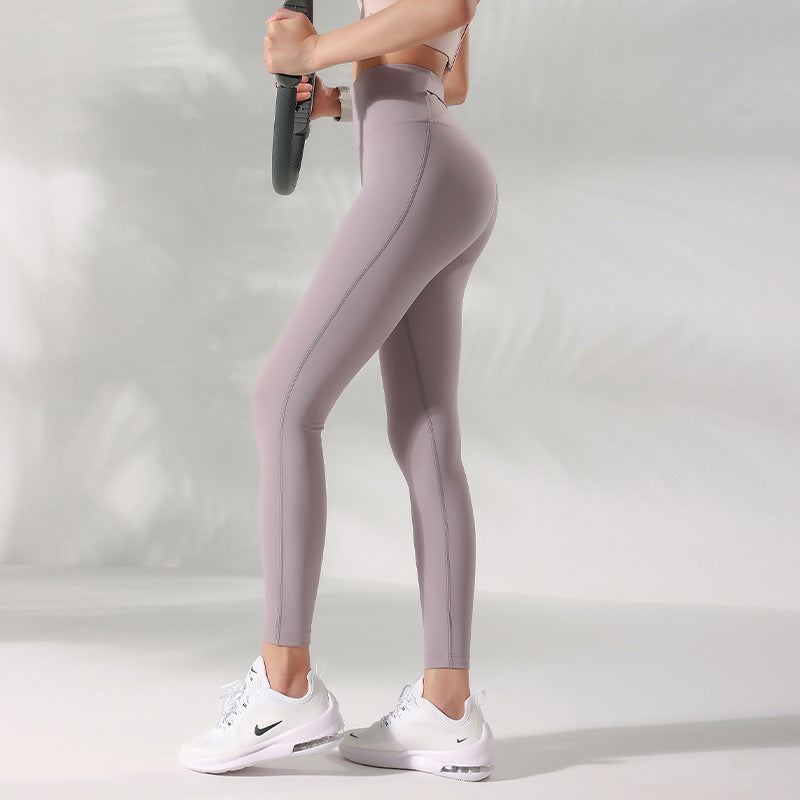 Women's Running Sports Fitness Slimming Back Cross Track Pants