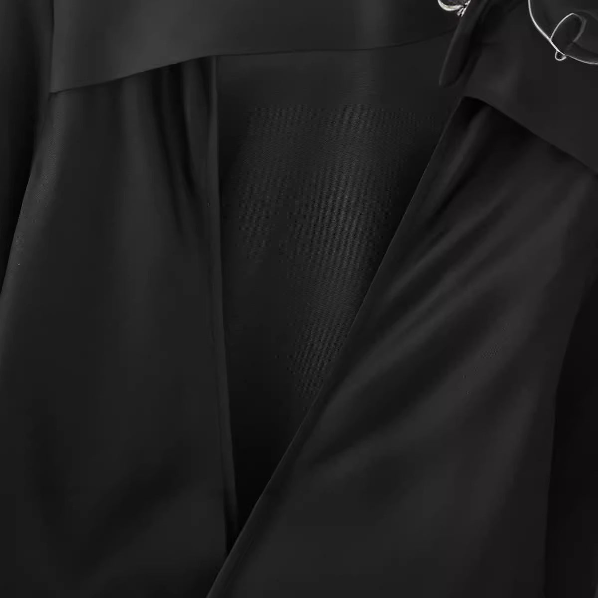 Winter New Women's Clothing Style Fashion Bowknot Silk Satin Textured Shirt