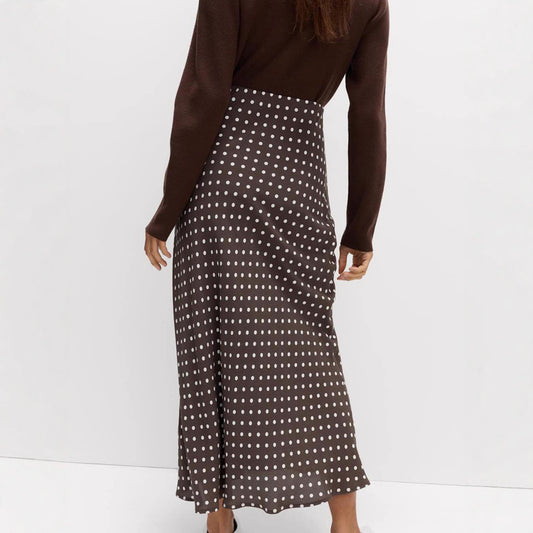 Lady's Polka Dot Print Dress