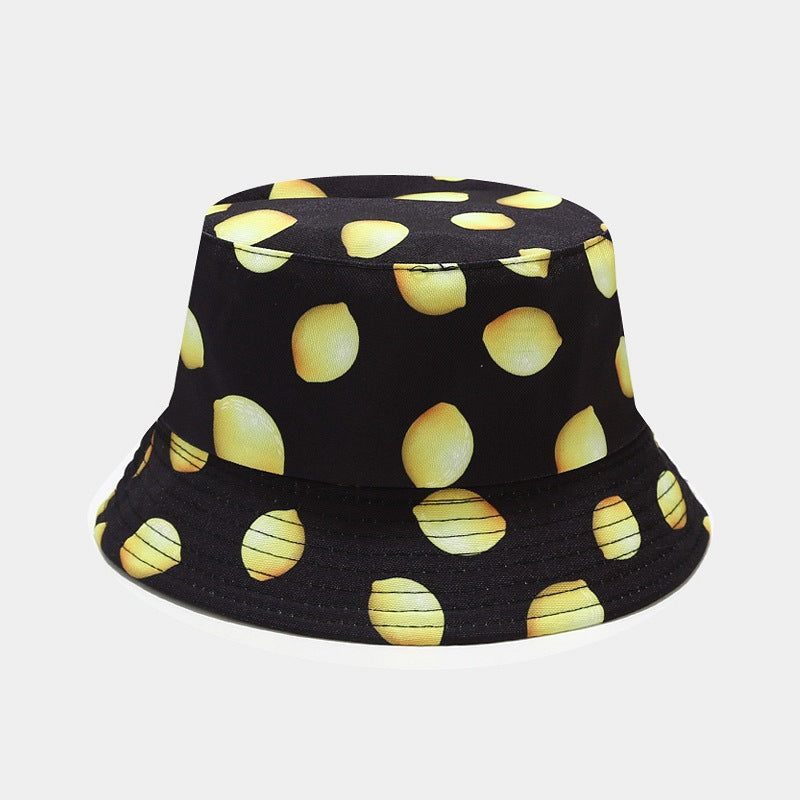 Fruit Pattern Bucket Hat Men And Women Outdoor Casual Sun Hat
