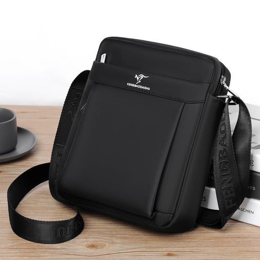 Men's One Shoulder Fashion Casual Messenger Bag Waterproof Oxford Cloth
