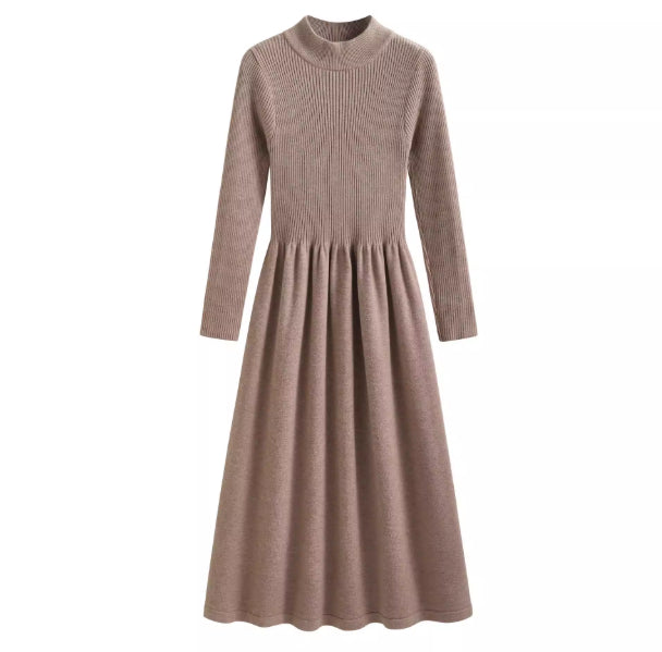 Womens Petite Long Knitted Sweater Dress For Layering