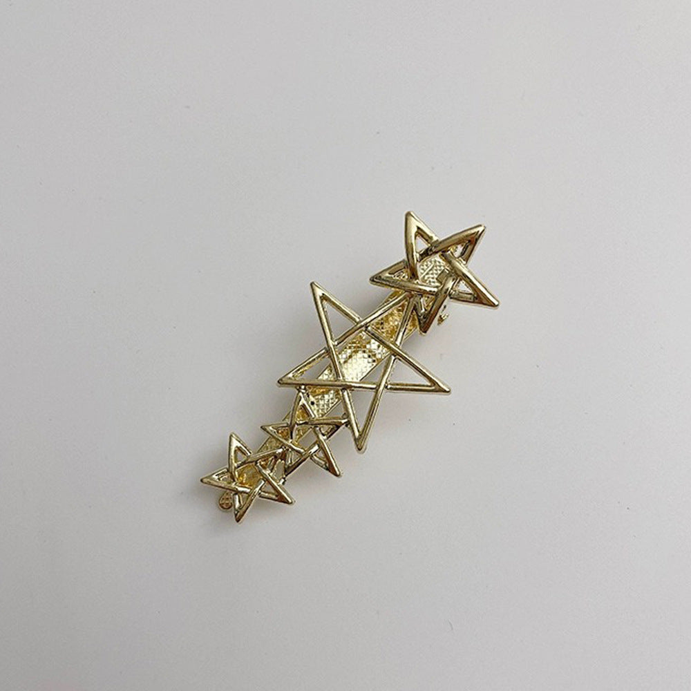 Metal Kolde Hårspænder Koreansk Stil Piggy Sideklemme Legering Fempunktsstjerne