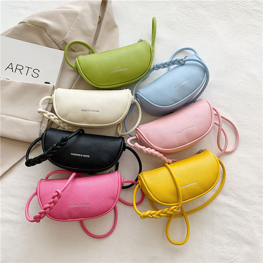 Retro Dumpling Bag Simple Texture One-shoulder Crossbody