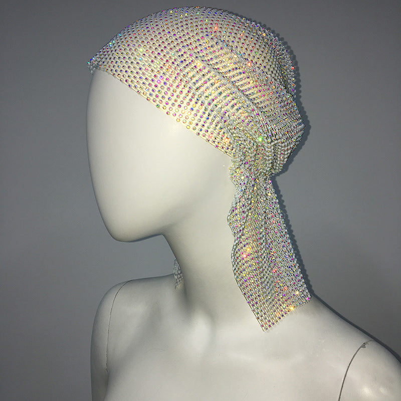 Ladies Stretch Rhinestone Pirate Hat  Accessories