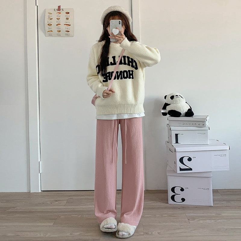 Straightleg Loosefitting Floorlength Pants