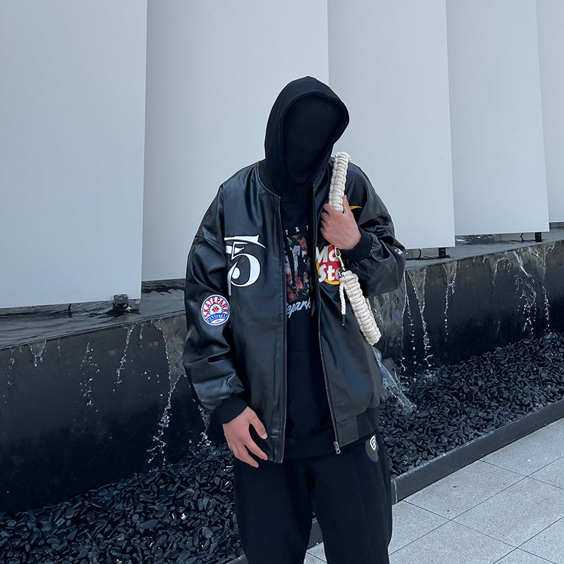 American Retro Street Hip Hop Loose Baseball Uniform Couples Jacket