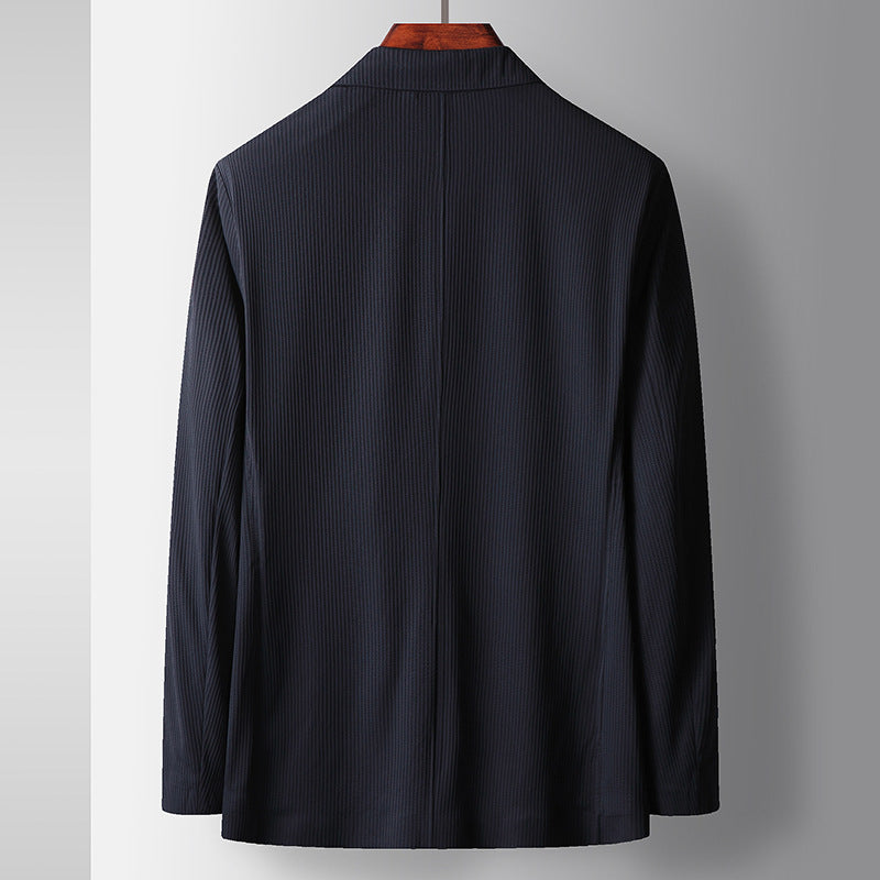 Young And Middle-aged Solid Color Stretch Suit Jacket