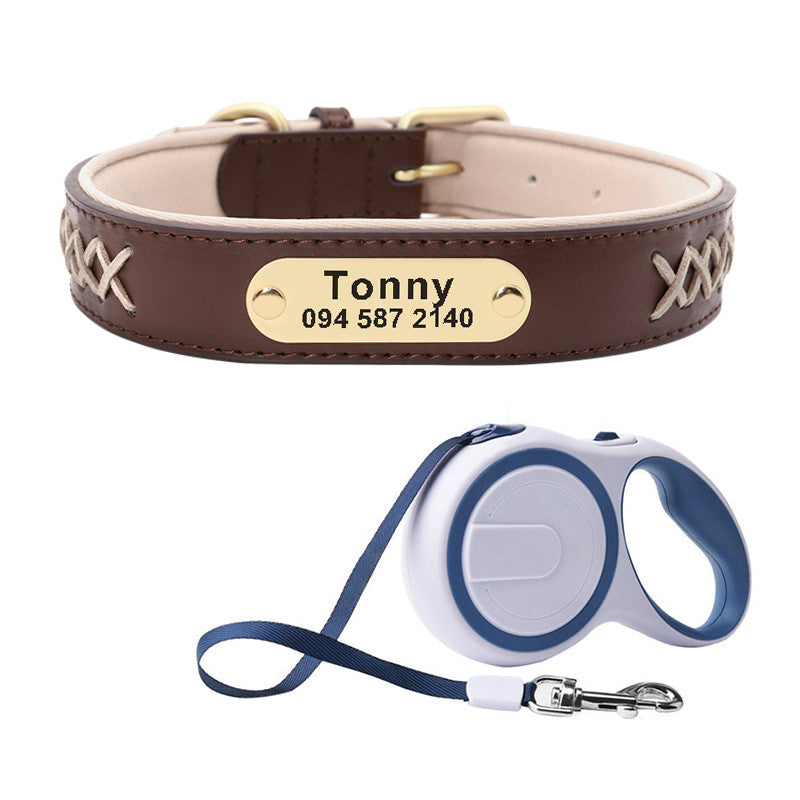 Collar Large And Medium Dog Lettering Anti-lost